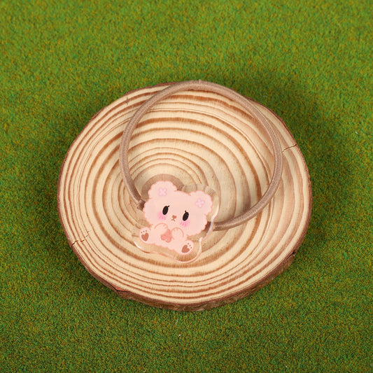 Vainilla ✧ Acrylic elastic hair ties