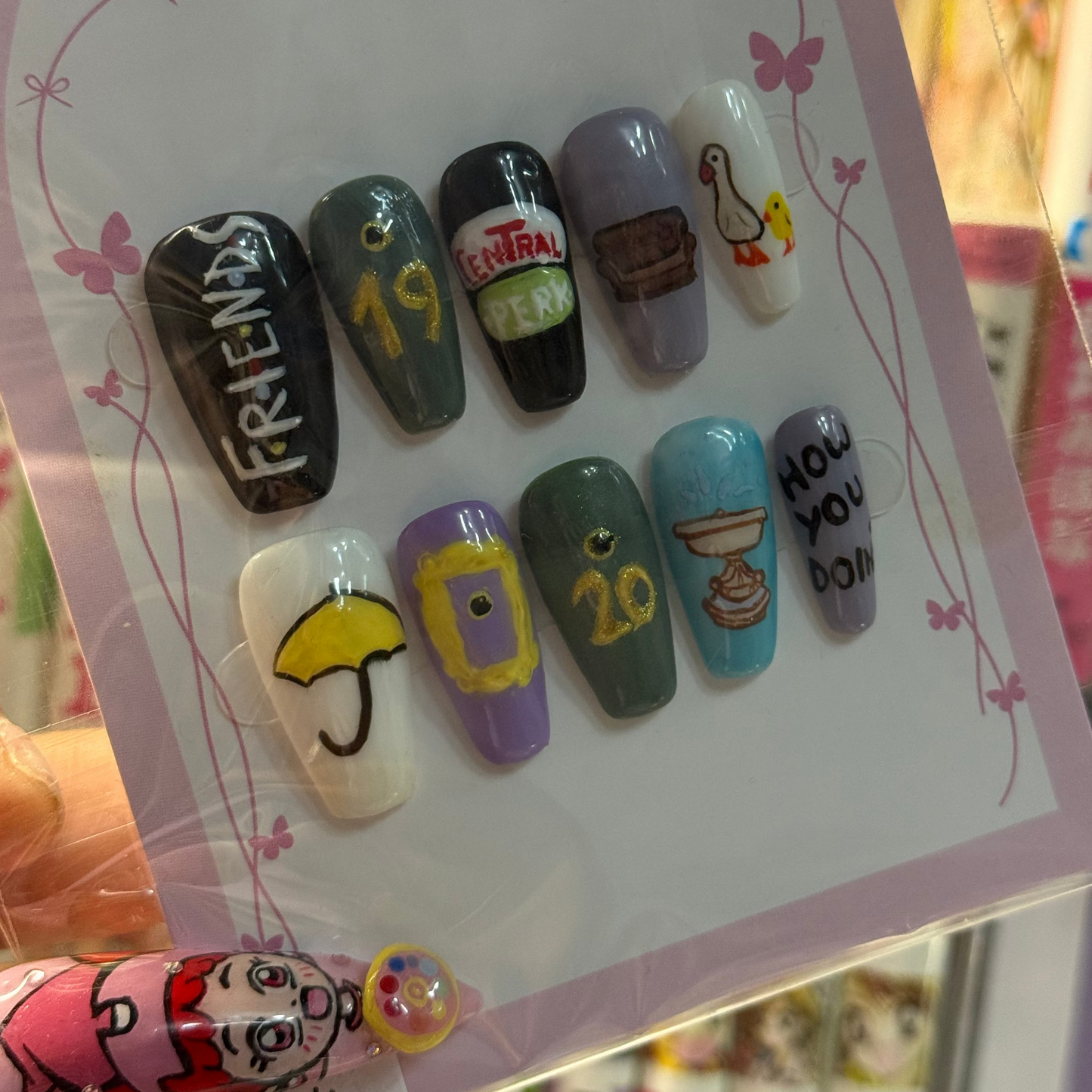 Friends ✧ nails set press-on (Medium)
