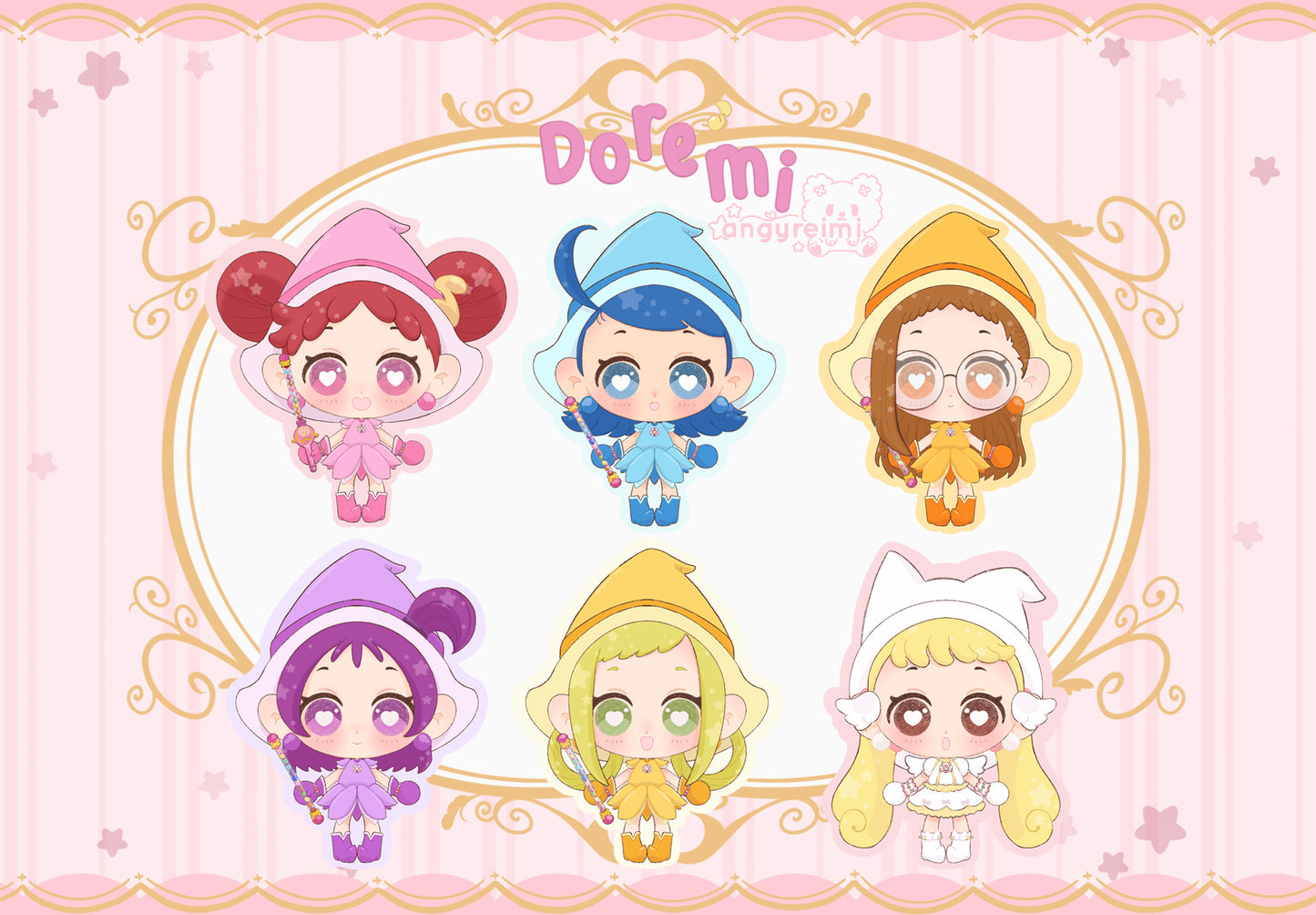 Ojamajo Doremi ✧ Mini Charms and Stickers