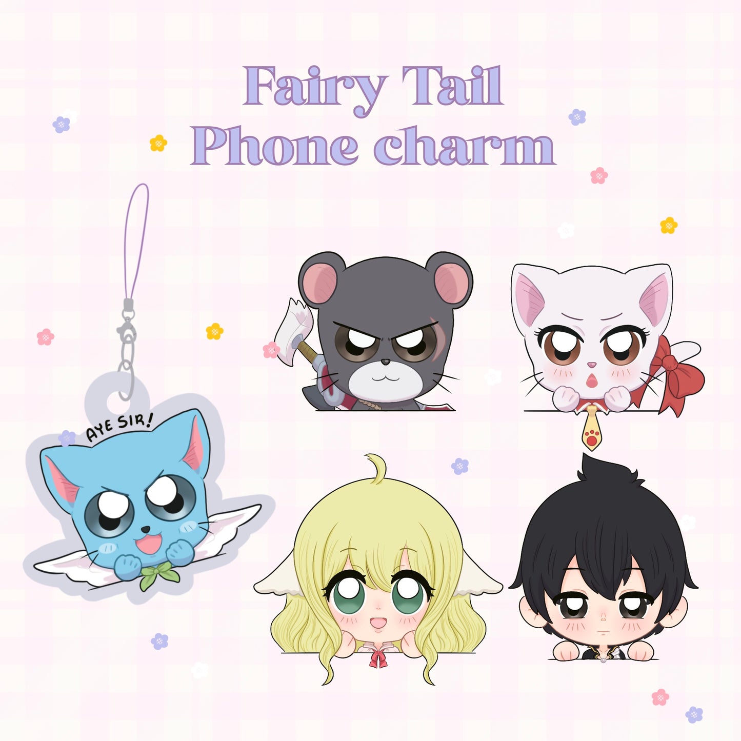 Fairy Tail ✧ Phone Charms
