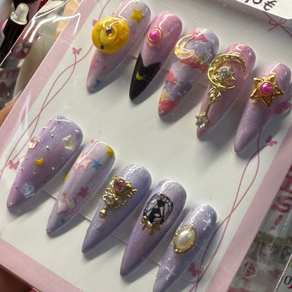Magical Girls ✧ nails set press-on (Large)