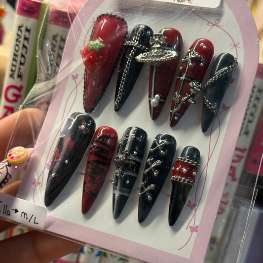 Punk Girl ✧ nails set press-on (Large)