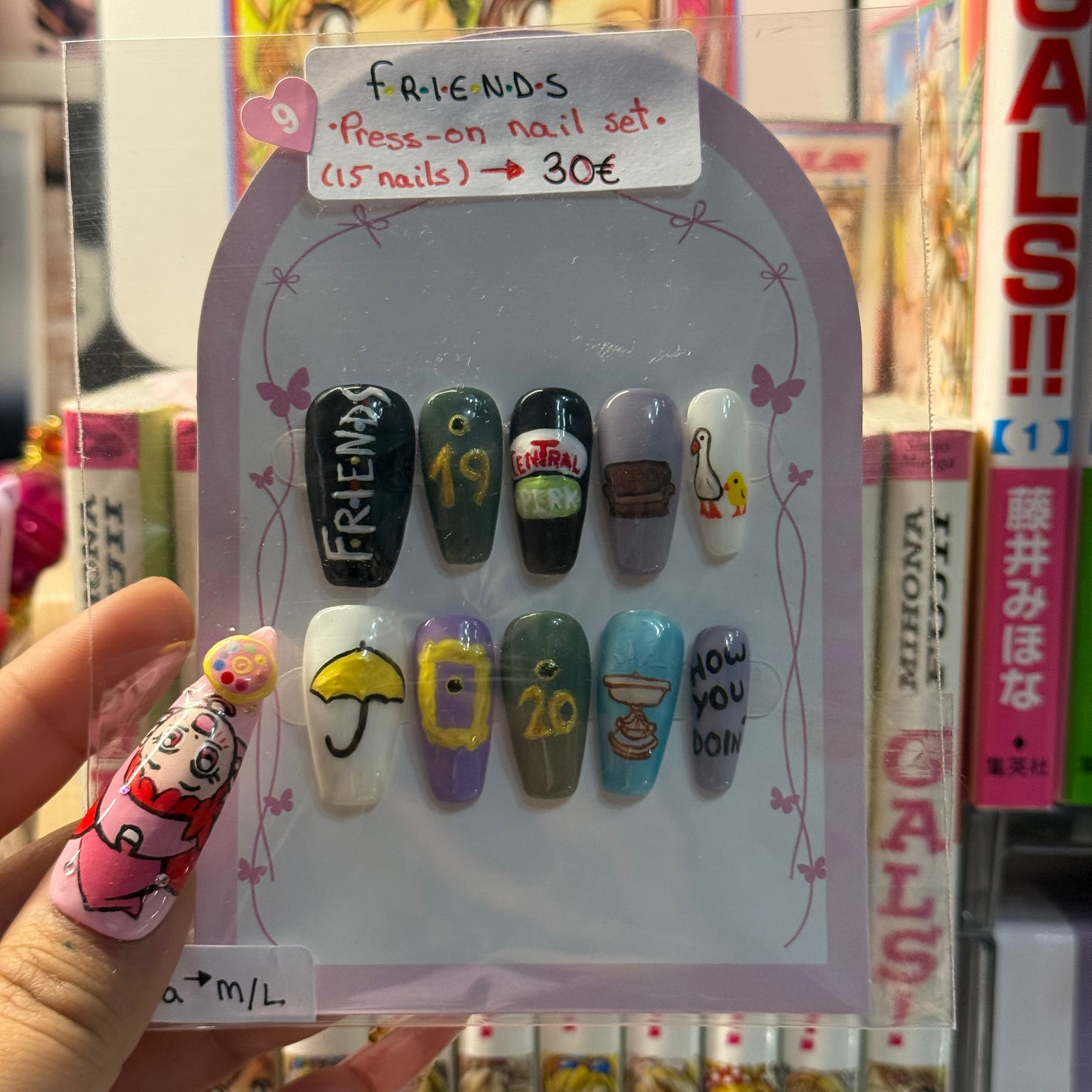 Friends ✧ nails set press-on (Medium)