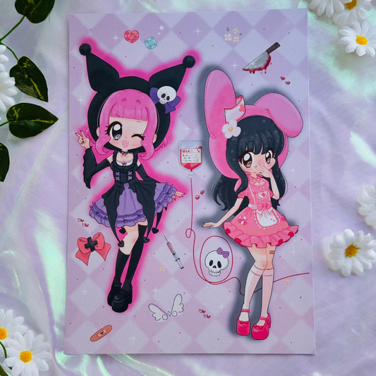 Kuromi & My Melody ✧ Print A5/A4