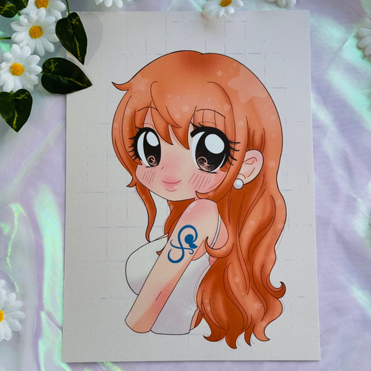 Nami Portrait ‣ One piece ✧ Print A5/A4